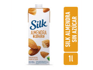 Leche de almendras silk sin azucar x1lt