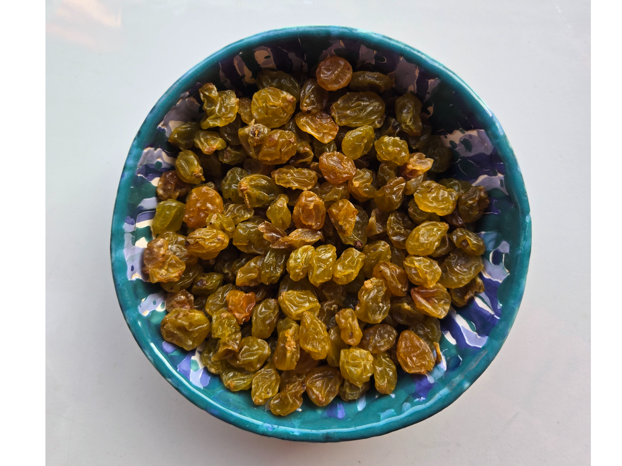 Pasas de uvas rubias