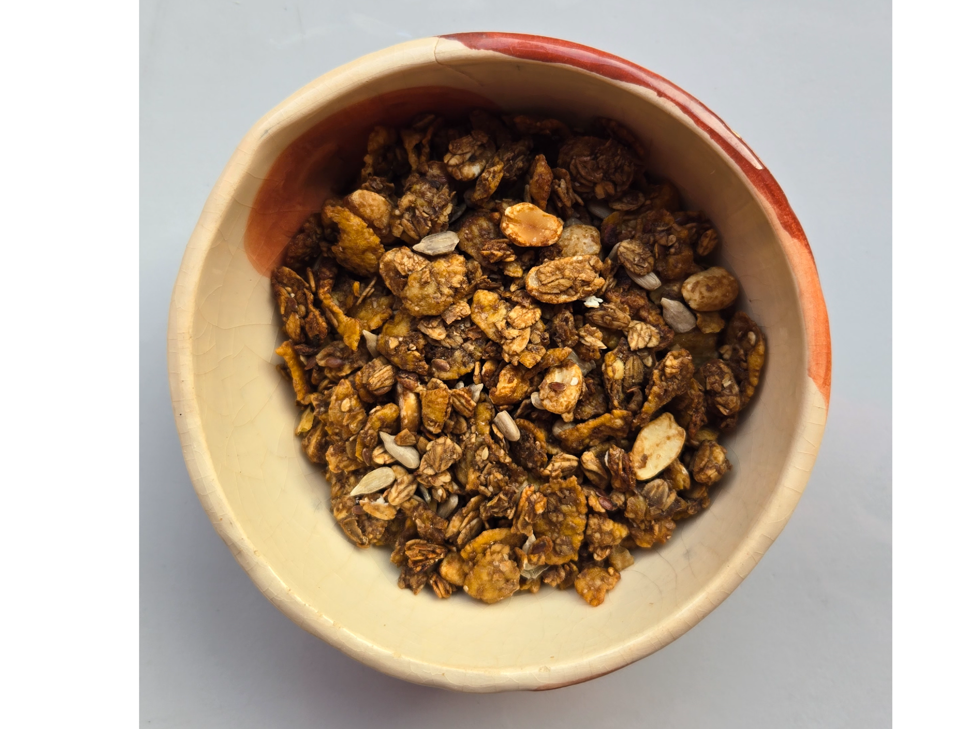 Granola con pasta de mani