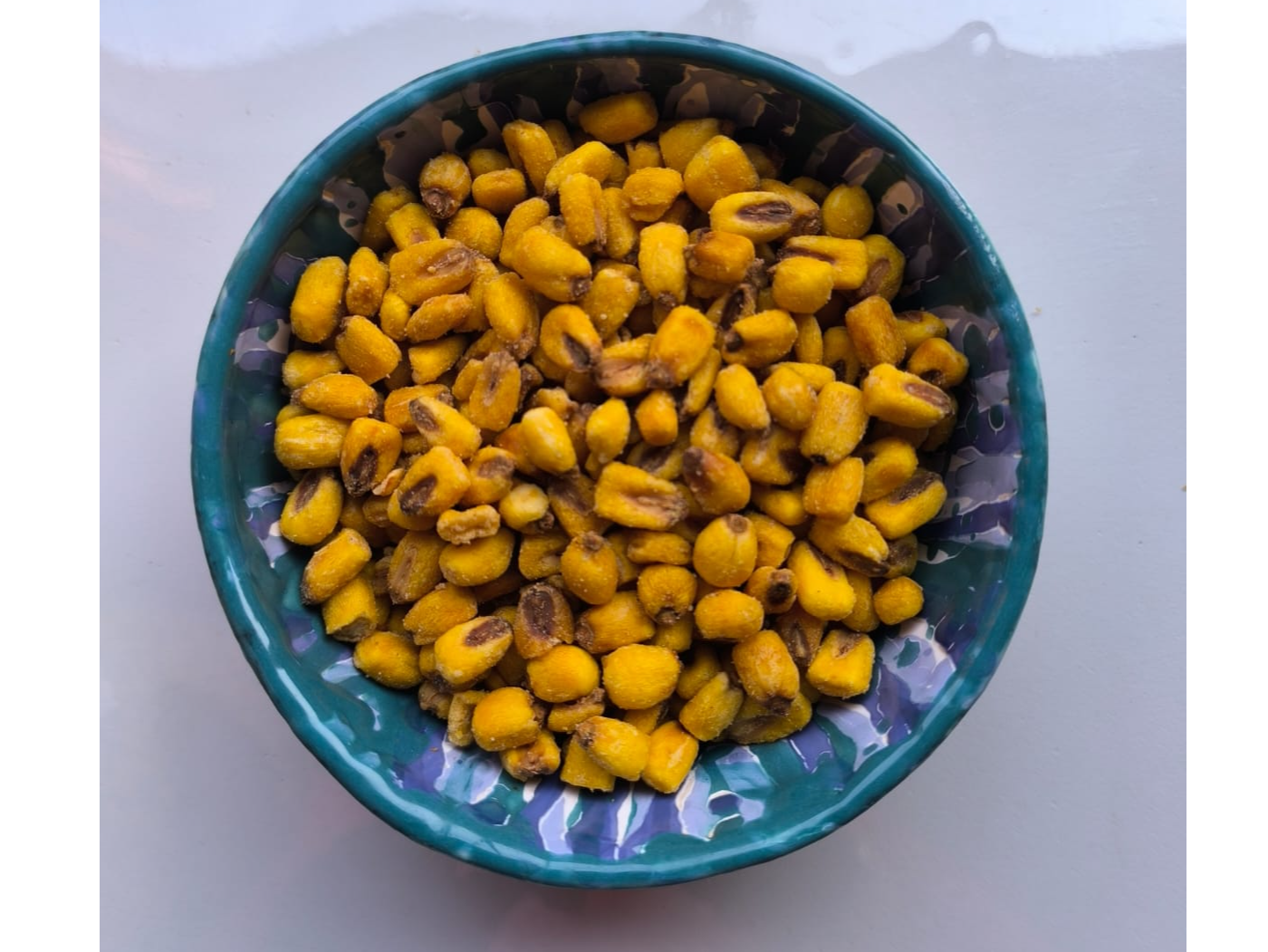 Maiz frito de mostaza y miel