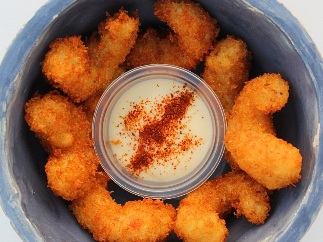 LANGOSTINOS FRITOS APANADOS EN PANKO