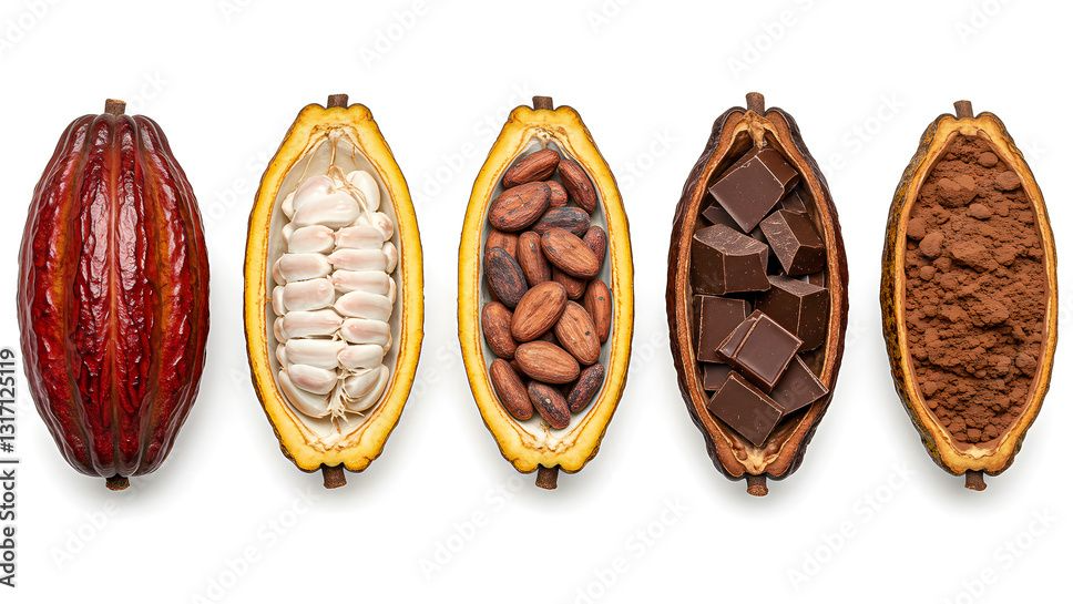 Cacao y derivados del chocolate