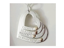 Argollas Caidas En Forma de Corazon