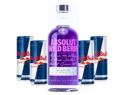 ABSOLUT WILD BERRI + 4 Red Bull 250cc