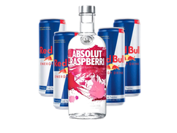 ABSOLUT RASPBERRI + 4 Red Bull 250cc