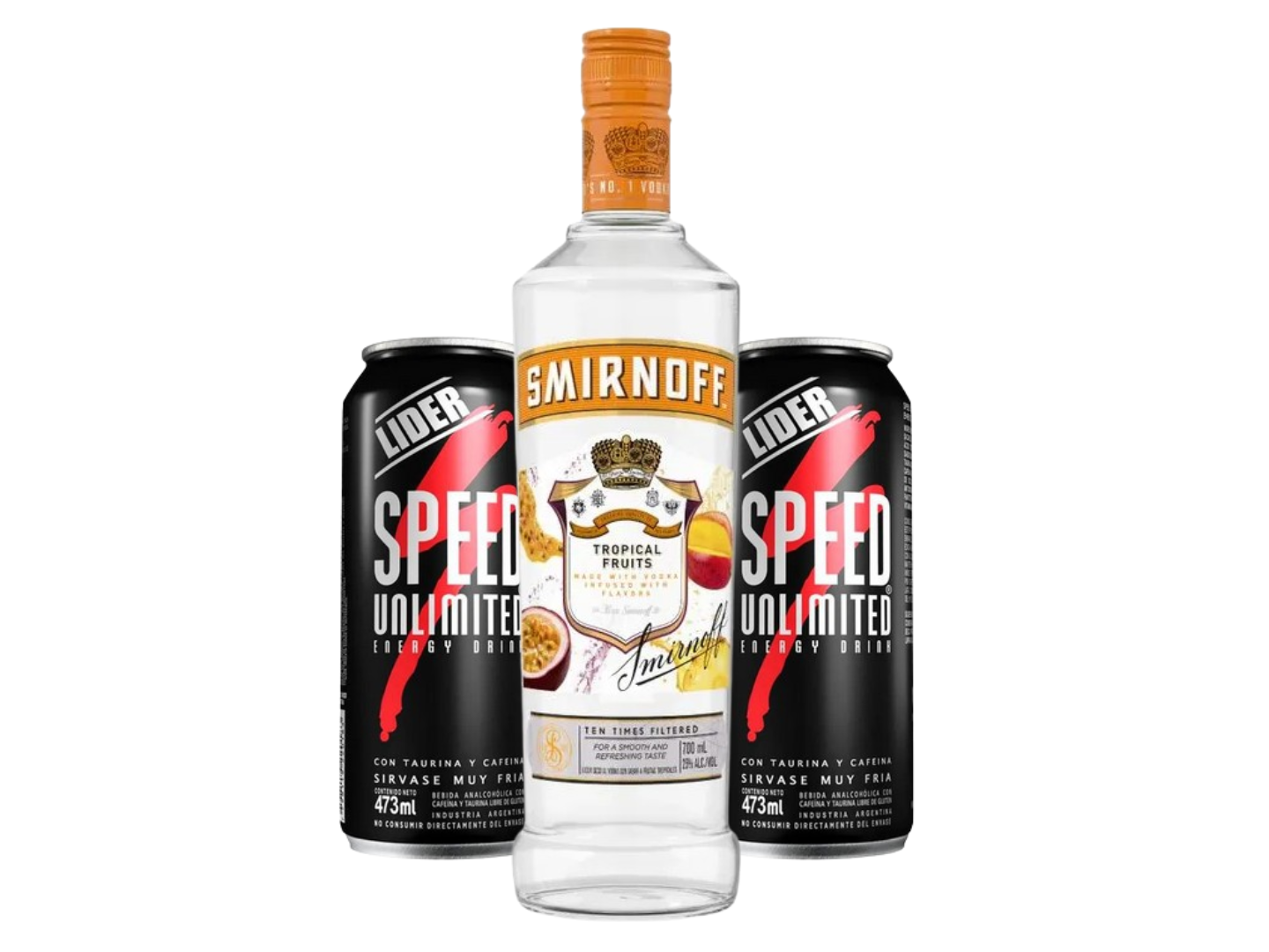 SMIRNOFF Tropical + 2 SPEED XL