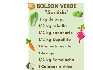 Bolsón Verde Surtido de Origen verde
