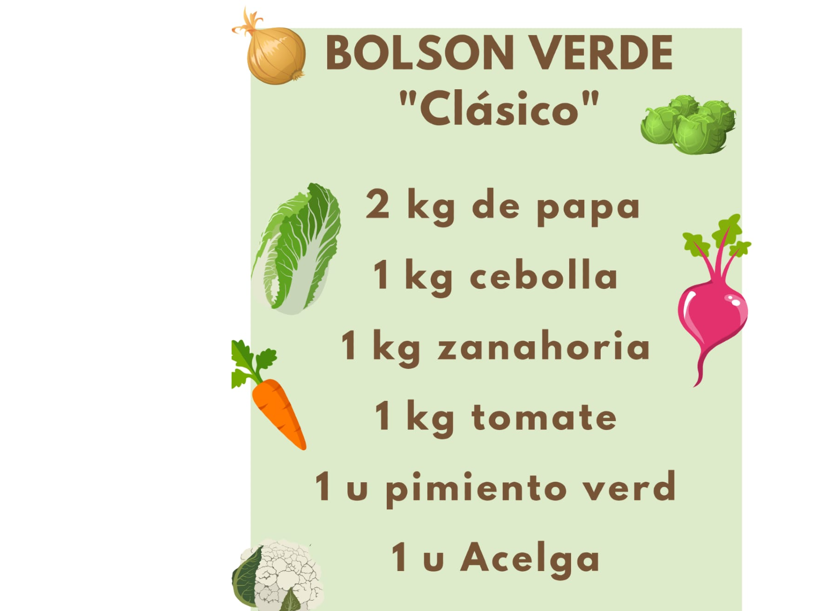 Bolsón Verde Clásico