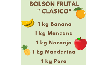 Bolsón Frutal Clásico de Origen verde