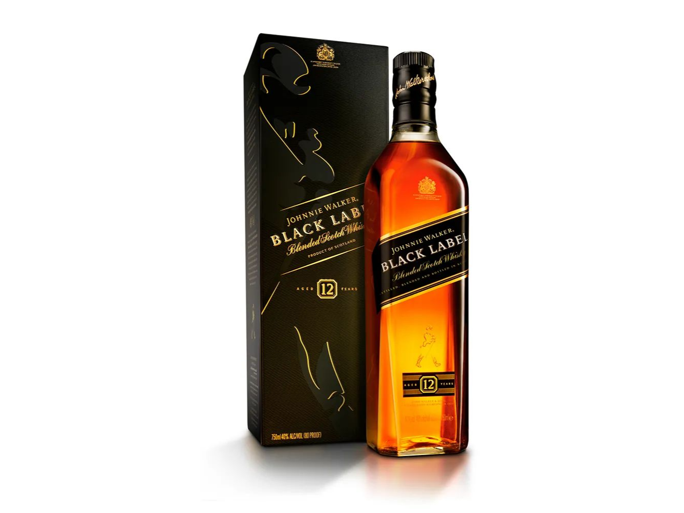 JOHNNIE WALKER BLACK LABEL 750cc