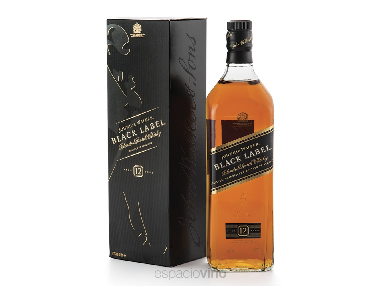 JOHNNIE WALKER BLACK LABEL 1 LITRO