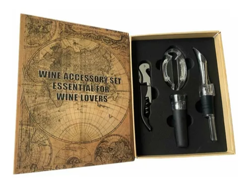 ACCESORIOS PARA VINO LIBRO X4