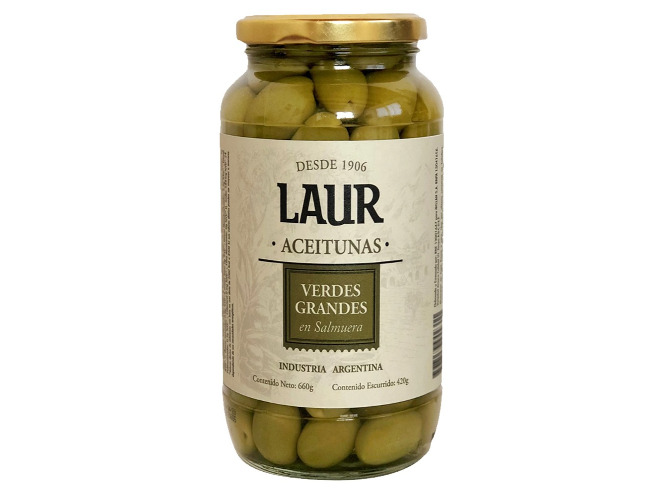 ACEITUNAS VERDES LAUR X 420gr