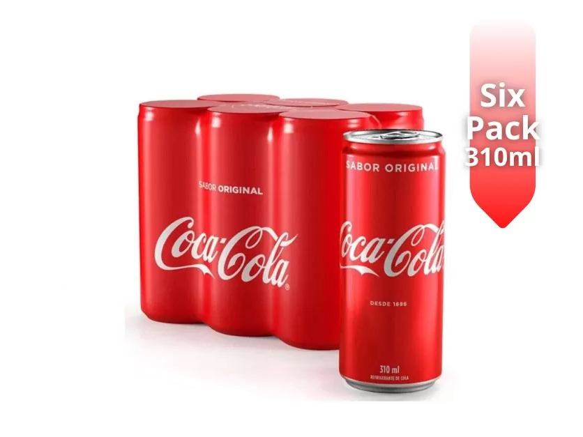 COCA COLA LATAS 310 PACK 6