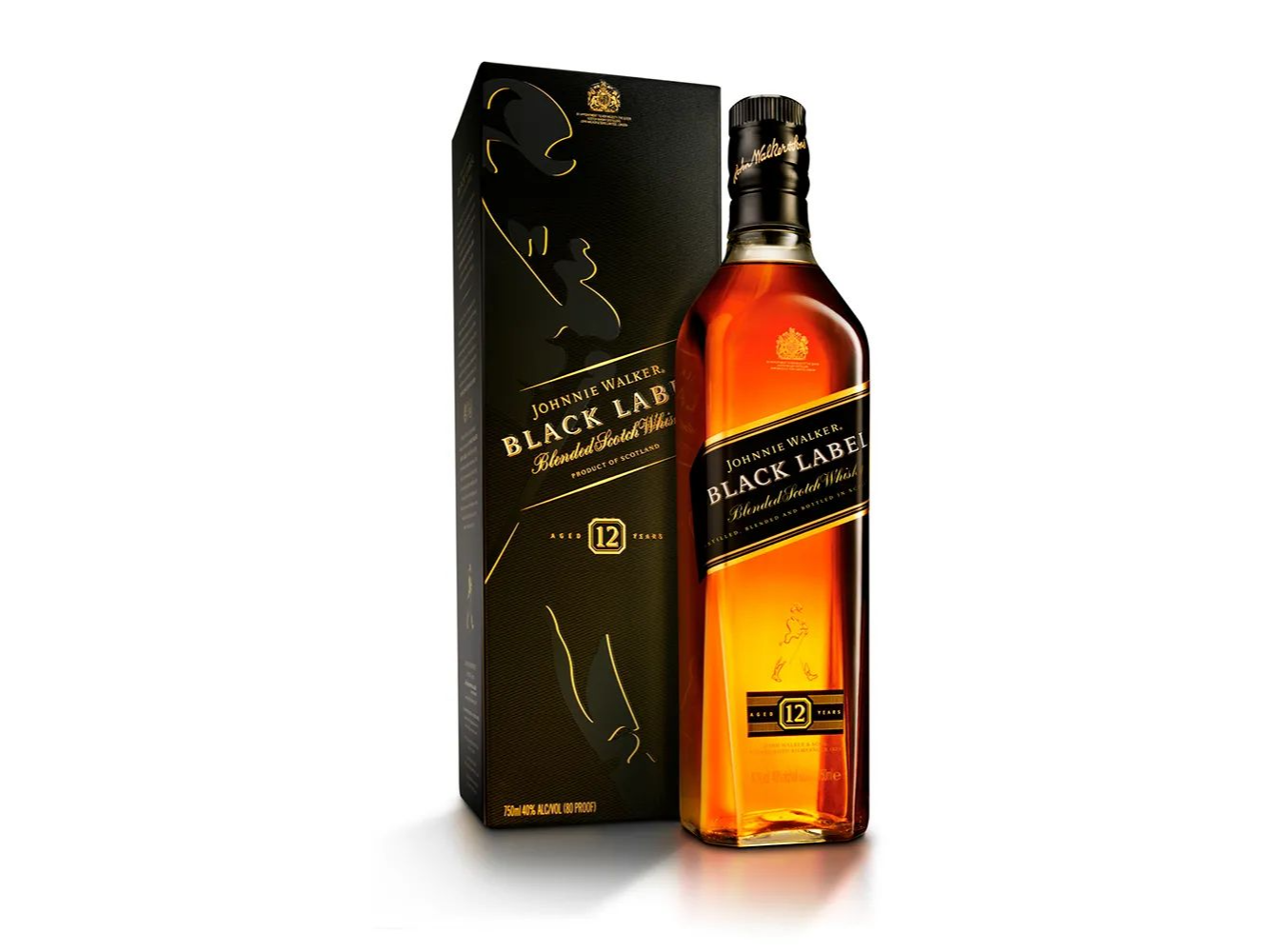 JOHNNIE WALKER BLACK LABEL 750cc