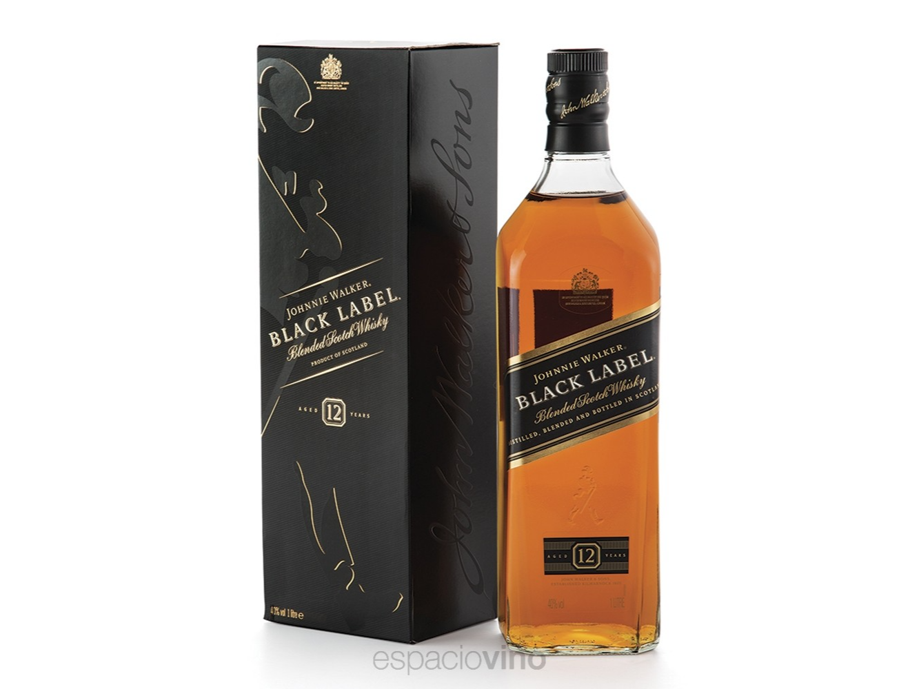 JOHNNIE WALKER BLACK LABEL 1 LITRO