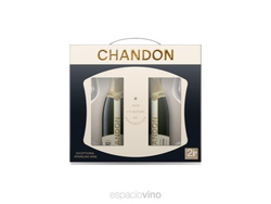 CHANDON EXTRA BRUT X2 + 2 COPAS ESTUCHE