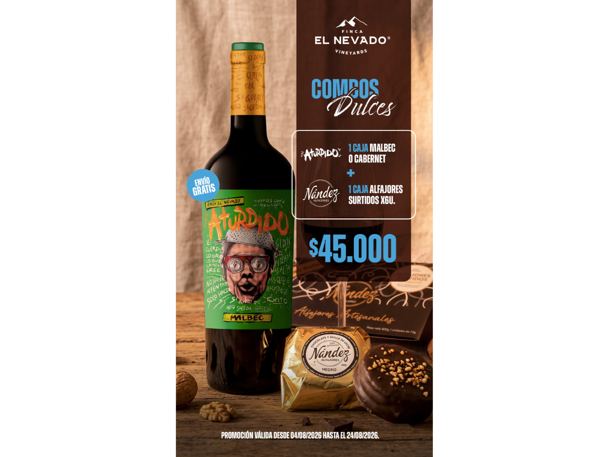 Combo 4 - Aturdido + Caja de Alfajores