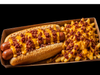 Pancho doble + papas fritas con chedar y bacon