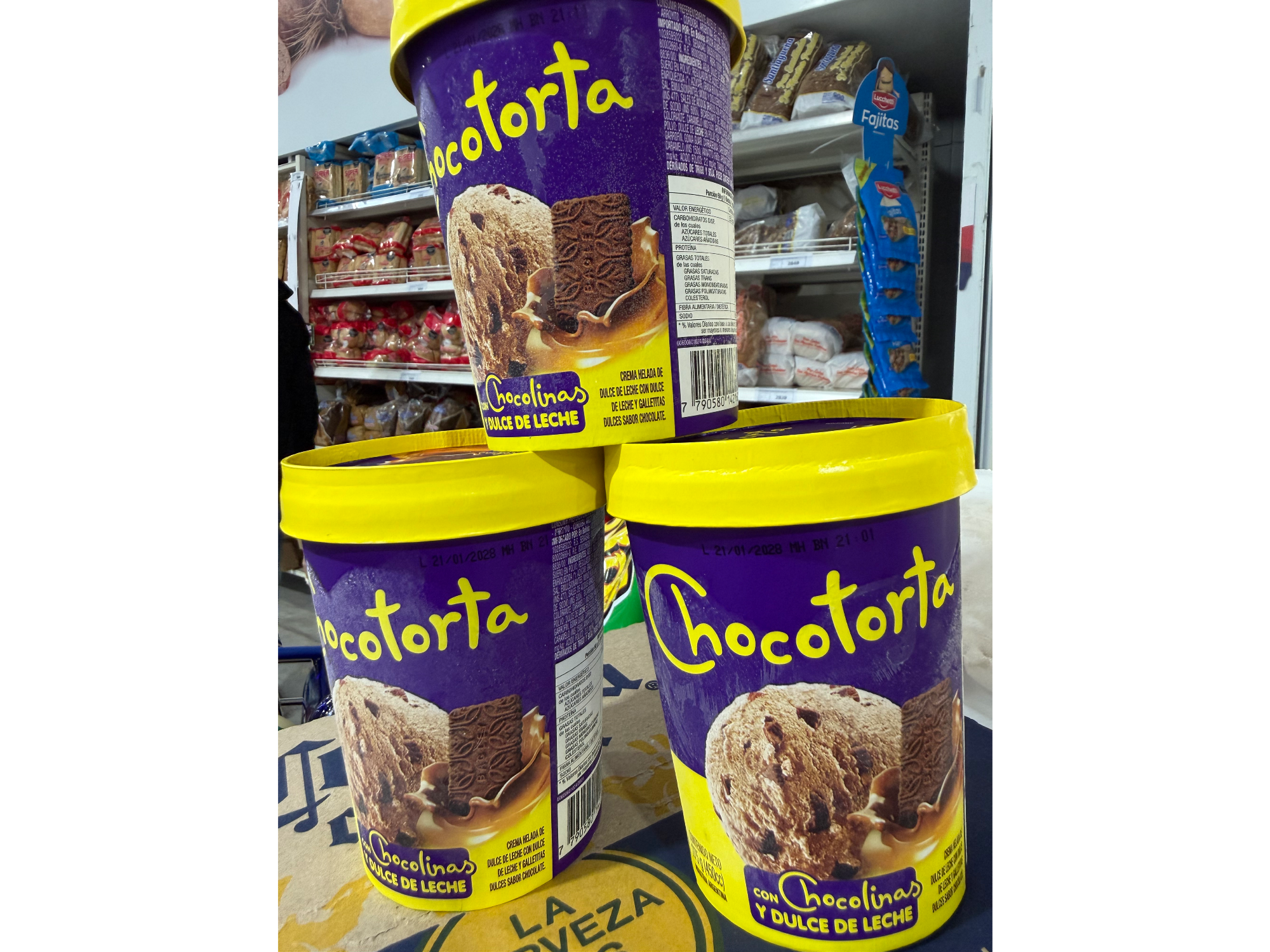 Helado chocotorta