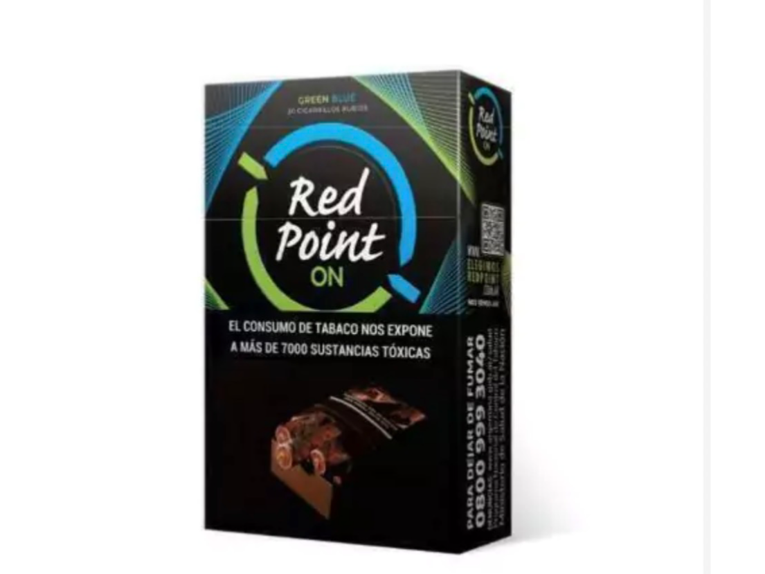 Red point on Green blue