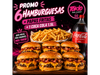 Promo de 6 hamburguesas doble + papas + coca de 1.5