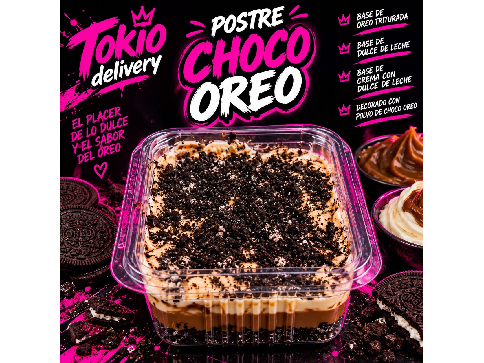 Postre choco oreo tamaño grande