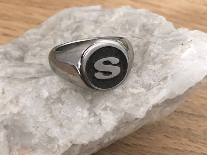 ANILLO SELLO INICAL REDONDO