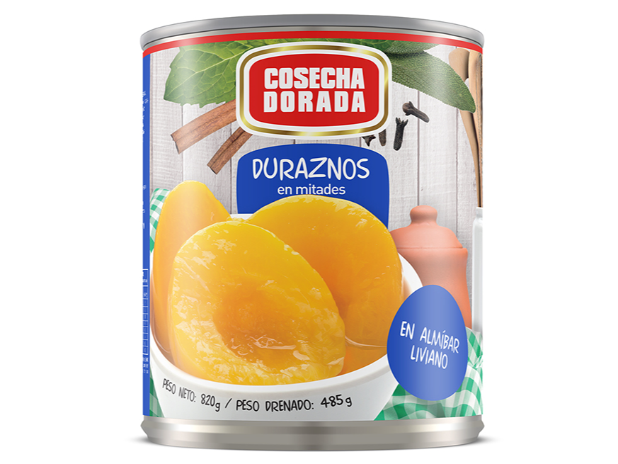 DURAZNO EN ALMÍBAR 820 gramos