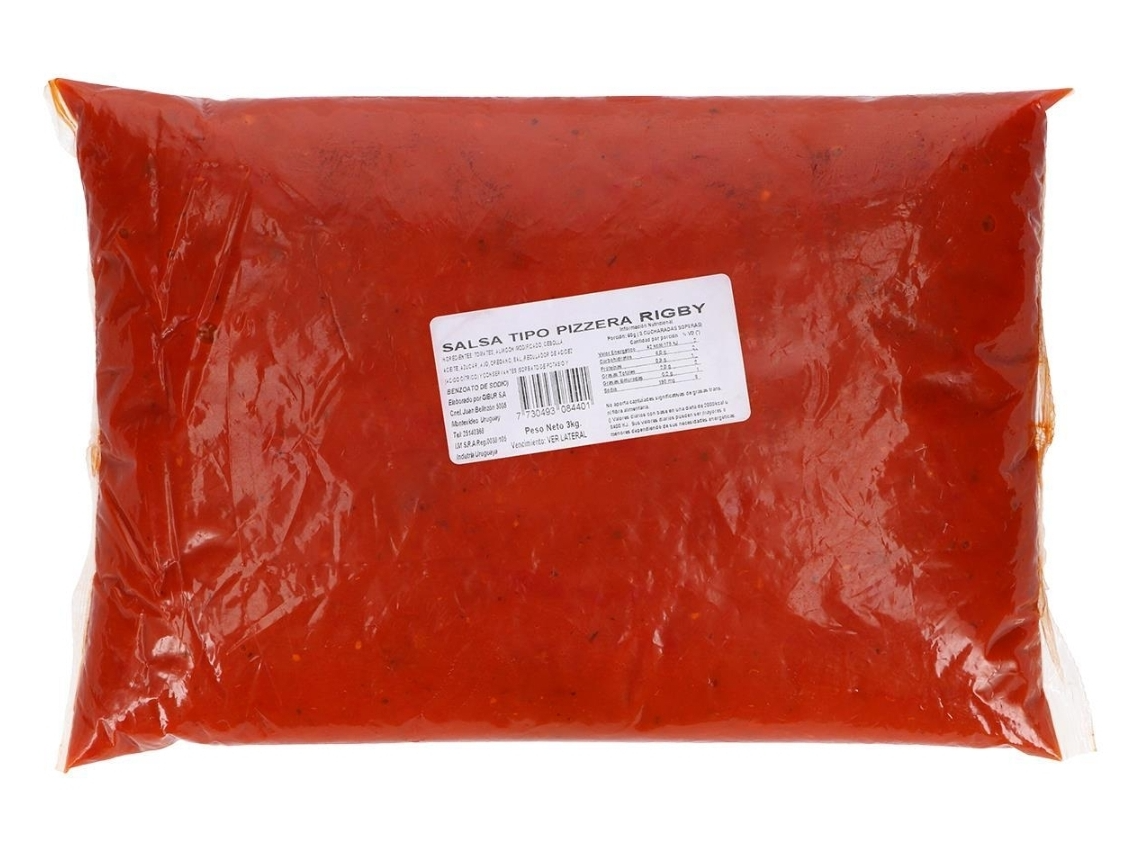 PULPA DE TOMATE PIZZERA RIGBY 3 KILOS Pronta para usar!!!