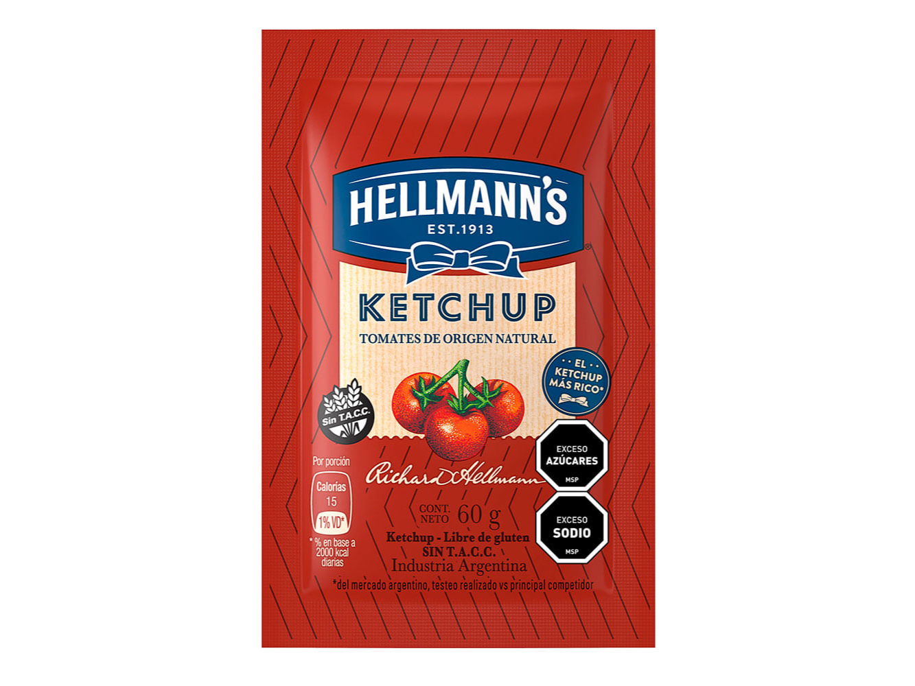 KETCHUP HELLMANN'S 60 gramos