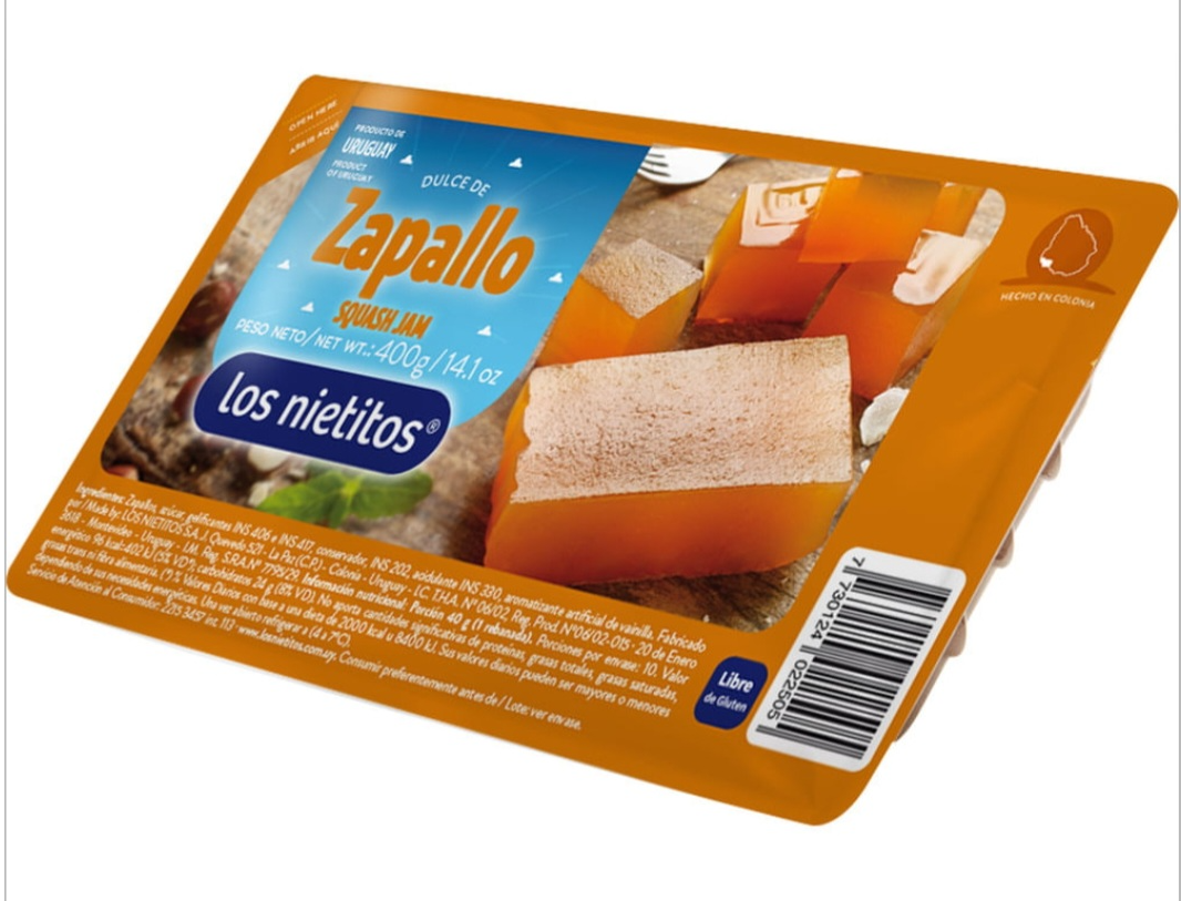 DULCE DE ZAPALLO LOS NIETITOS  400 GR