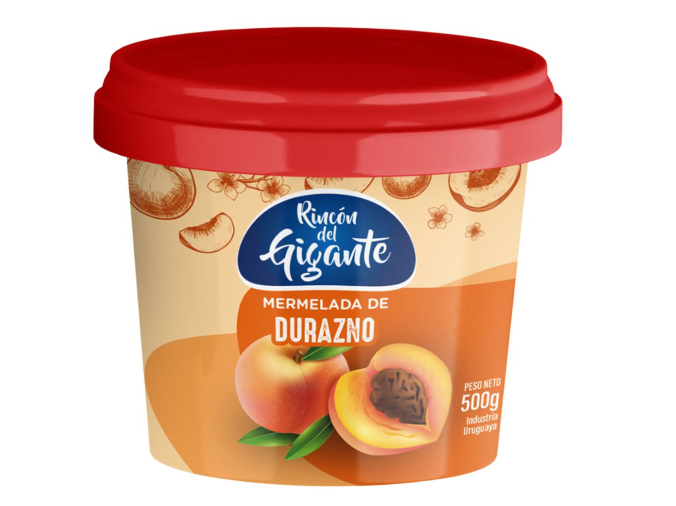 MERMELADA DURAZNO Rincón del Gigante 500 gramos