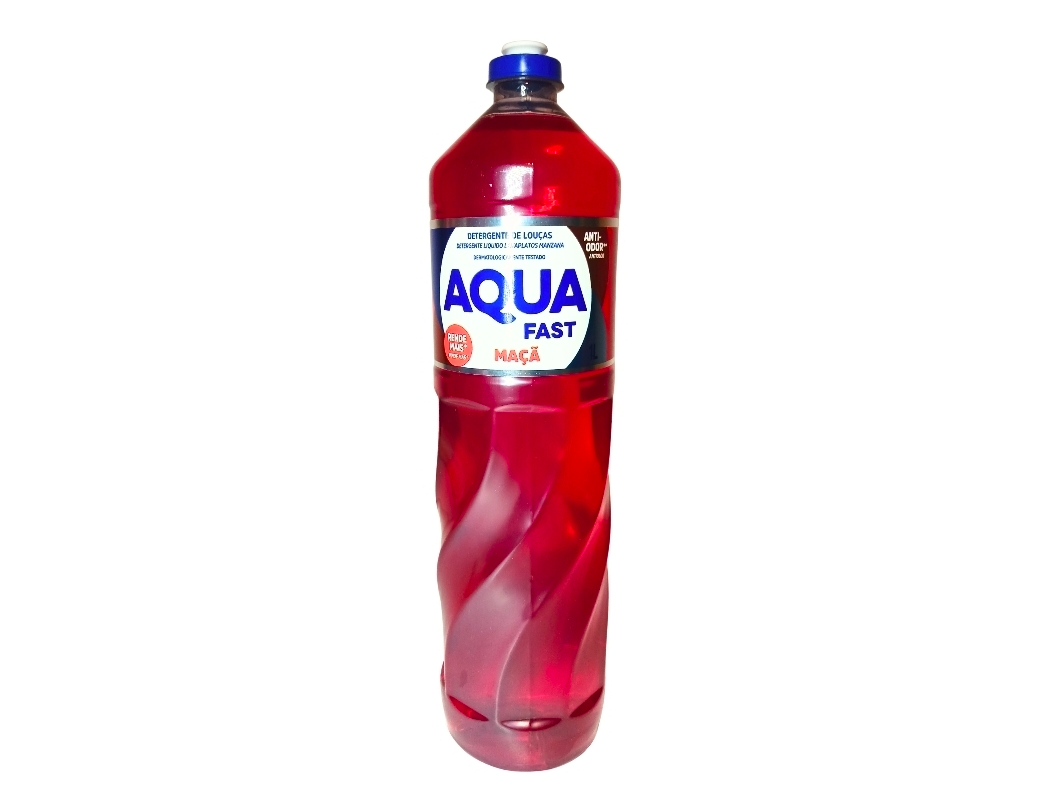 DETER VAJILLAS 1 Litro AQUA FAST MANZANA