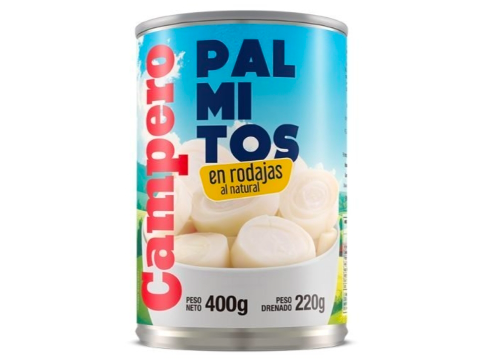 PALMITOS EN RODAJAS al natural 400 gr