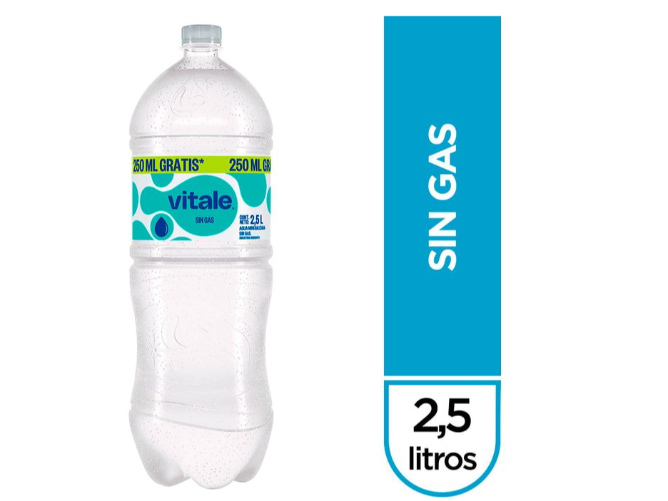 AGUA VITALE 2,5 litros (Sin gas)