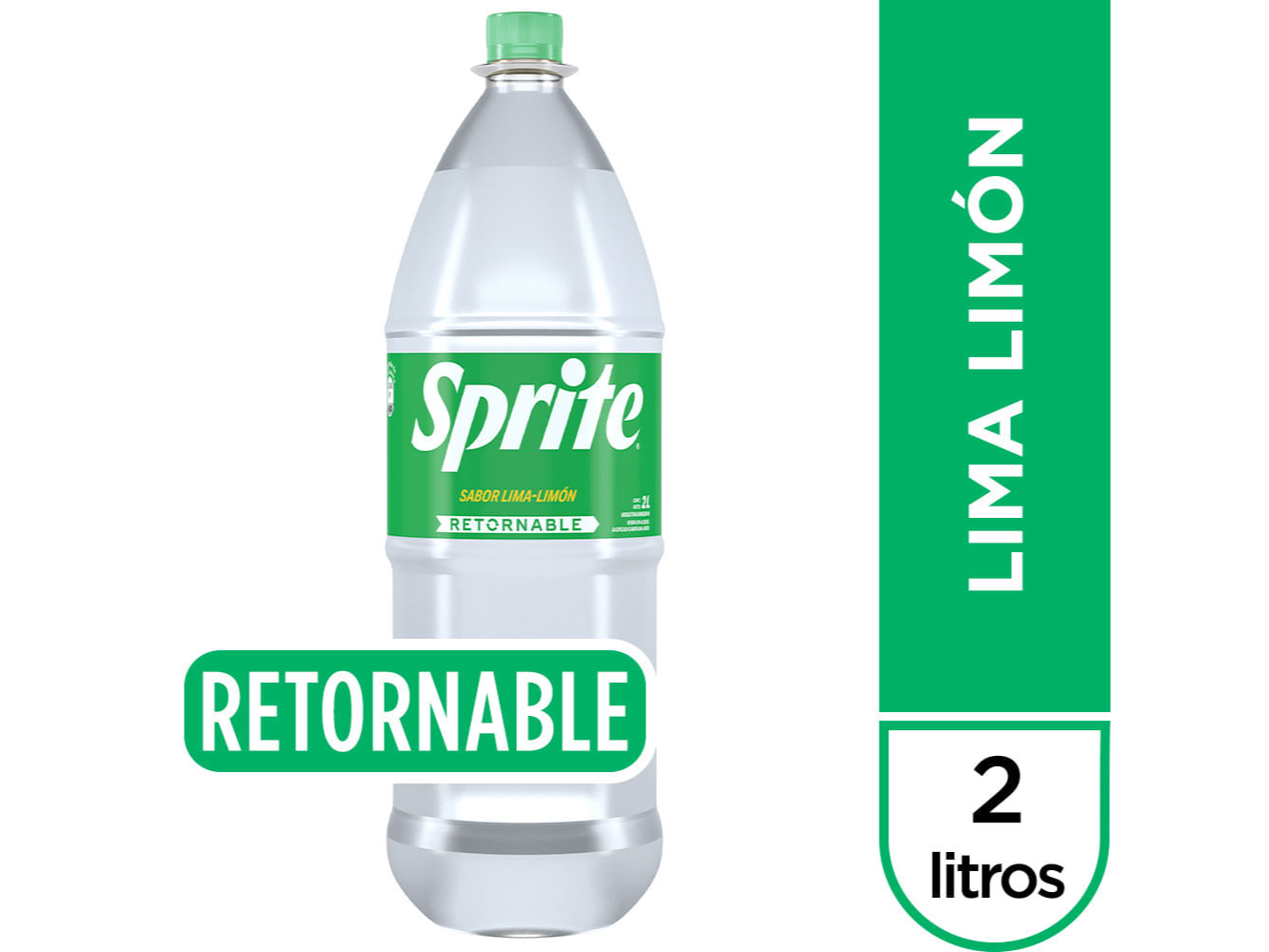 SPRITE 2 litros SIN AZÚCAR retornable
