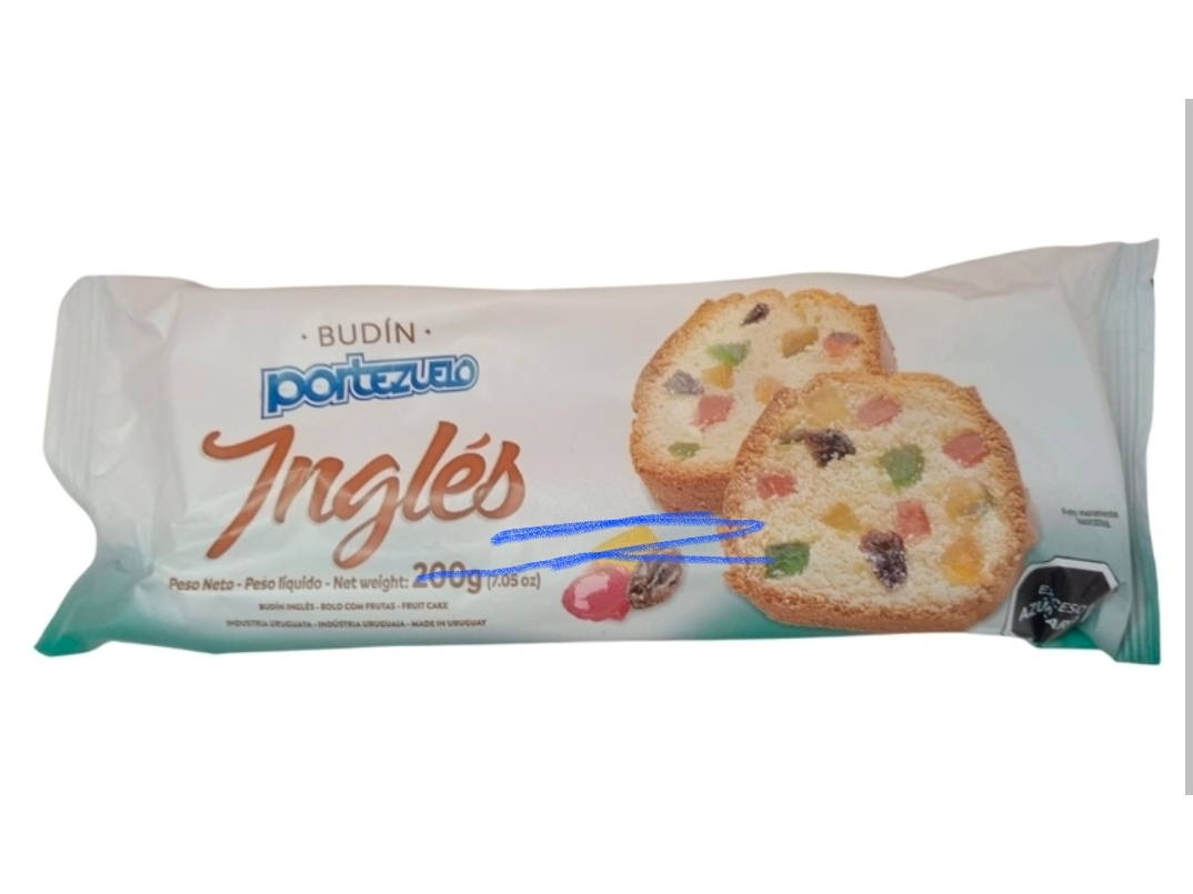 BUDIN INGLES PORTEZUELO 250 gramos