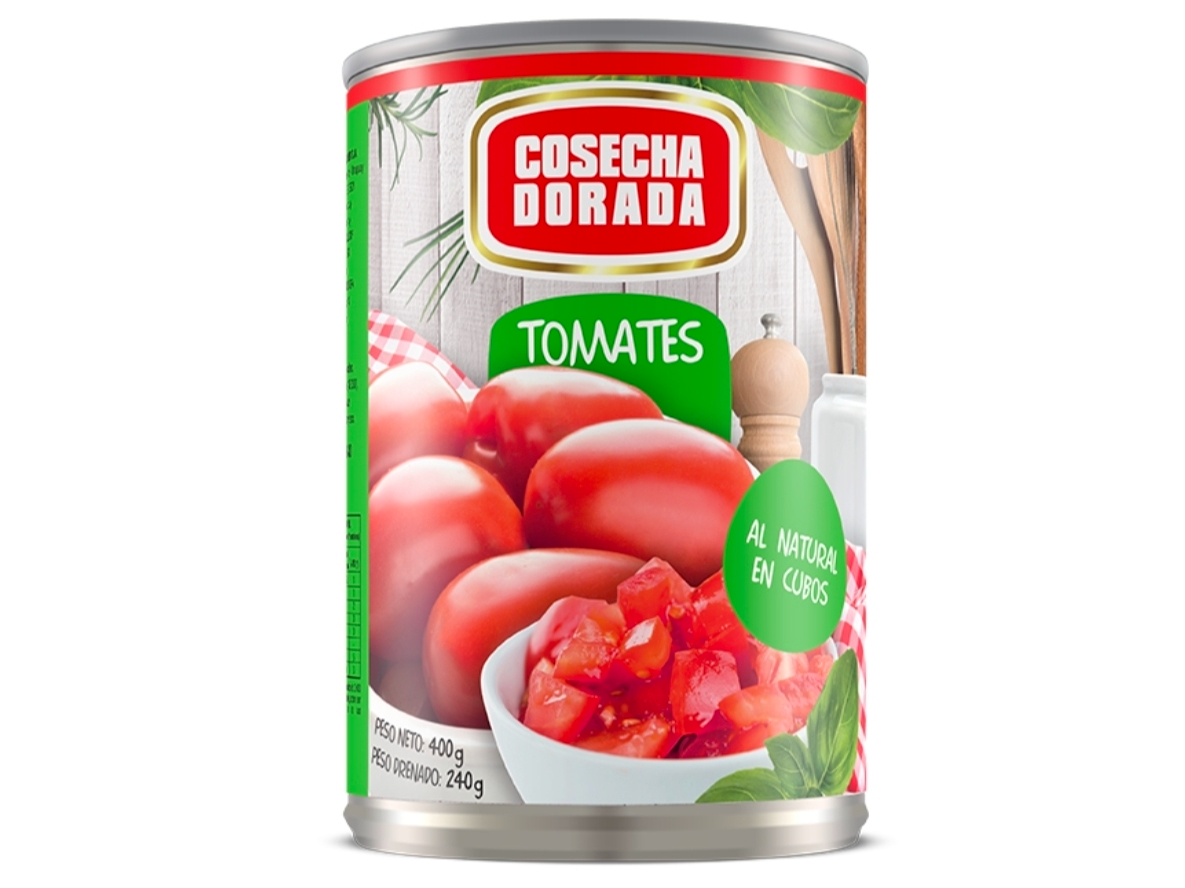 TOMATES PERITA ENTEROS  COSECHA DORADA 400 gr