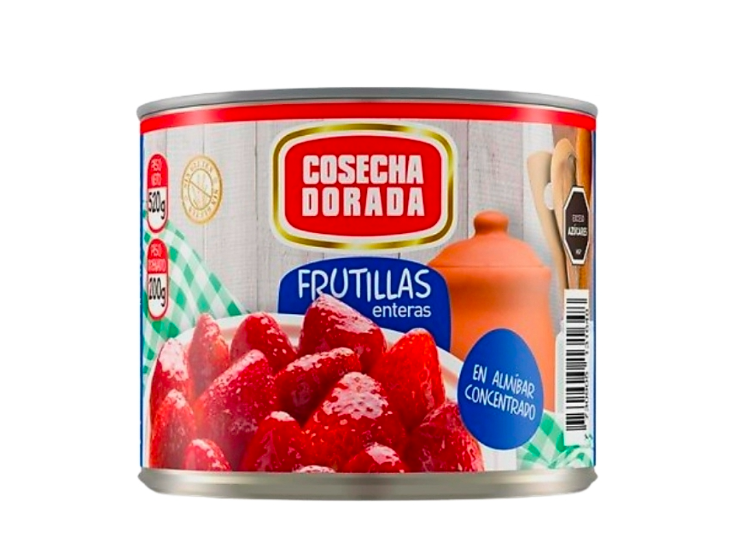 FRUTILLAS EN ALMÍBAR 520 gramos