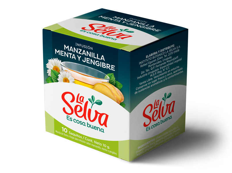 MANZANILLA, MENTA y JENGIBRE de La Selva