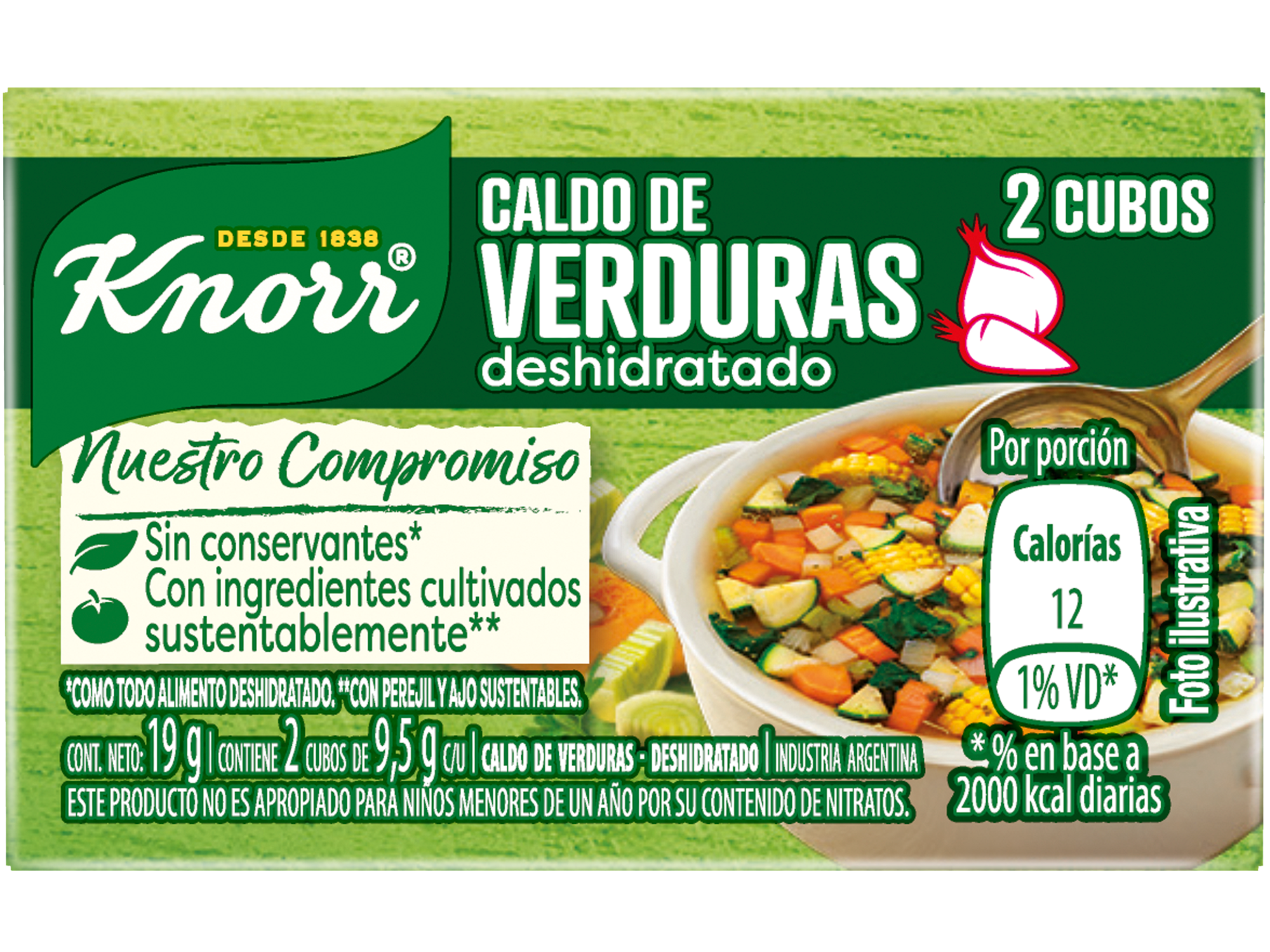 CALDOS KNORR.  VERDURAS