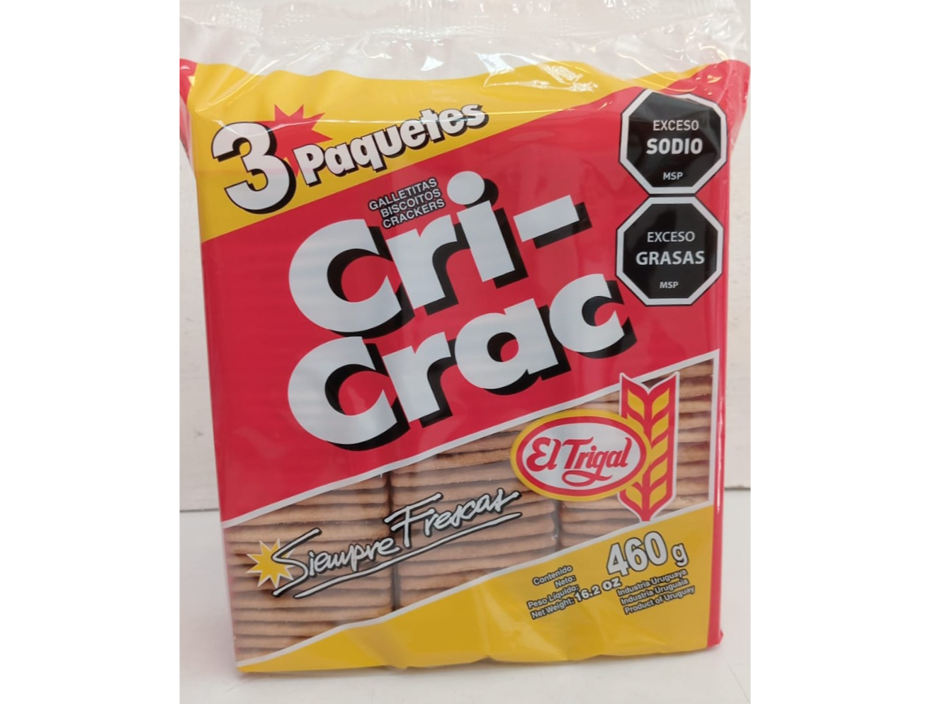 AL AGUA CRI CRAC TRIPACK 460 gramos