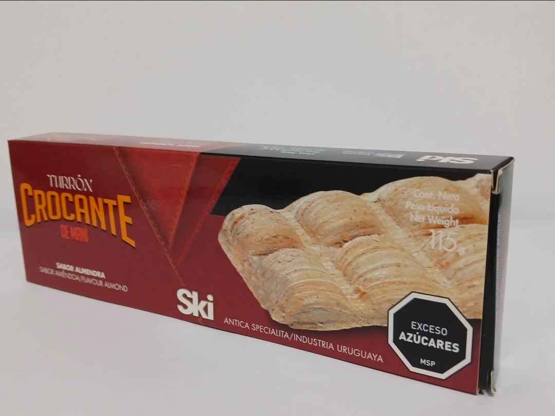 TURRÓN CROCANTE DE MANÍ SABOR ALMENDRAS 115 gramos