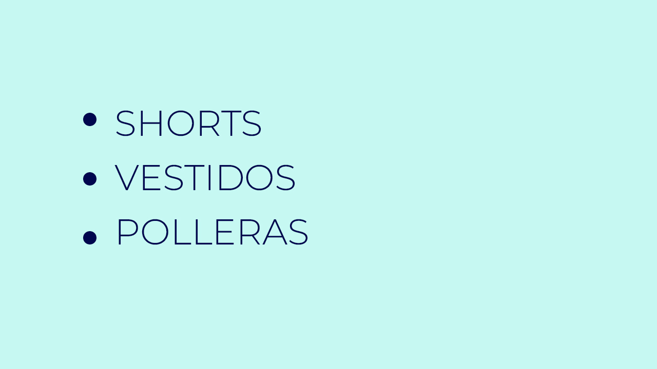 Vestidos y polleras