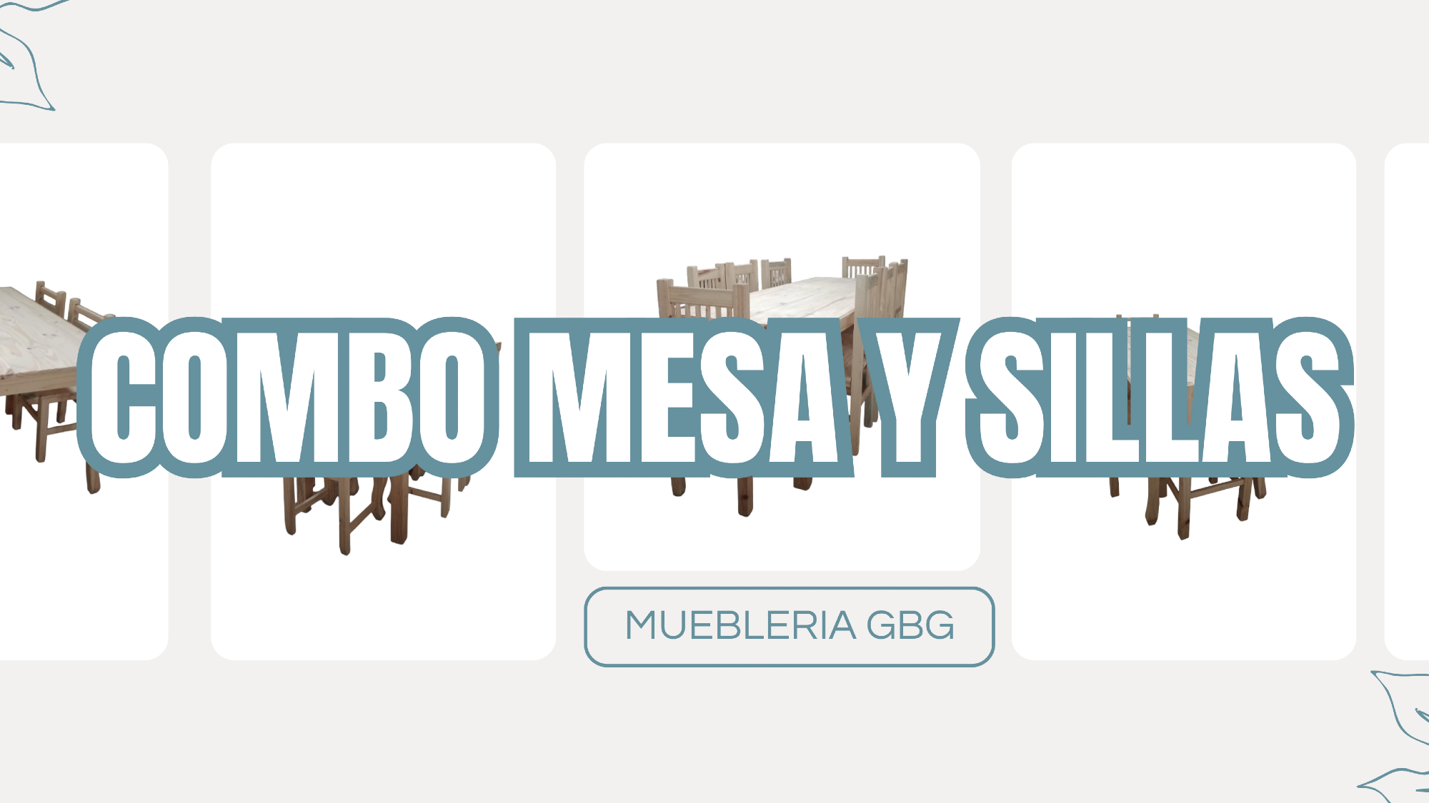 COMBOS MESA Y SILLAS