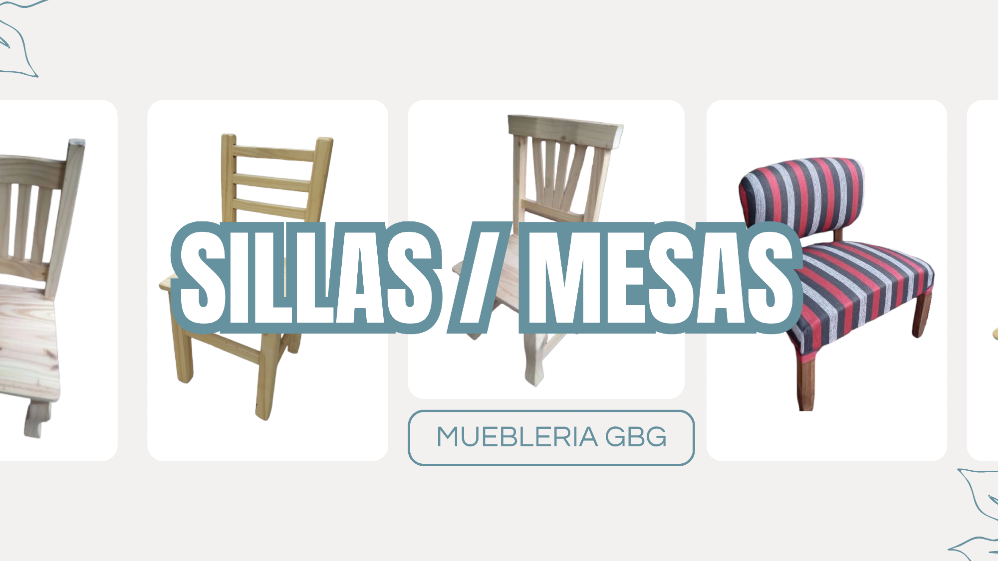 SILLAS / TAPIZADAS/MESAS