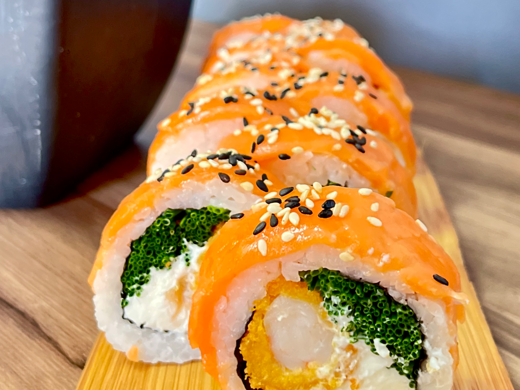 10 piezas envueltas en salmón