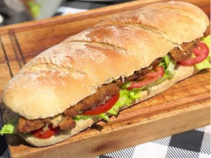 Sándwich de milanesa carne