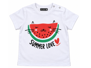 Remera Summer Sandia / Manga Corta de faudakids